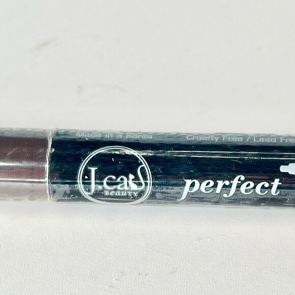 J. Cat Beauty Perfect Duo Brow Pencil w/ Spoolie Dark Brown 0.009 oz .25g New - Picture 2 of 8